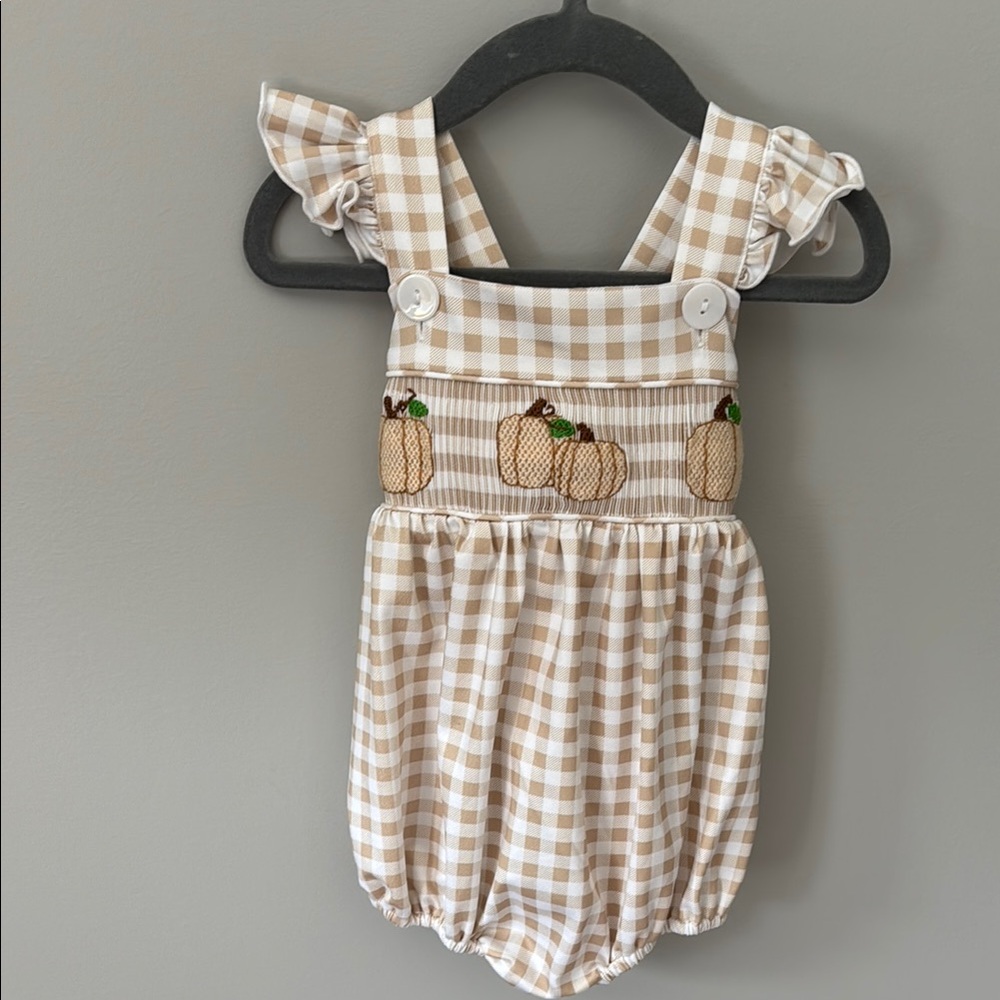 NWOT 18 month fall smocked  romper